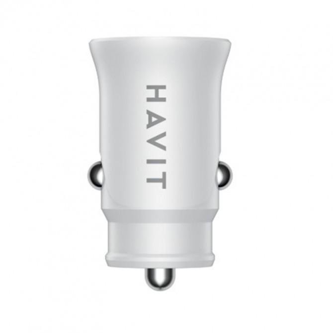 Автомобильное зарядное устройство Havit HV-CC2022 USB+Type-C 20W Белый-2