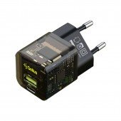Зарядний пристрій Gelius Genesis GP-HC055 USB+Type-C 30WGaN (Incredible series) Transparent Зарядний пристрій Gelius Genesis GP-HC055 USB+Type-C 30WGaN (Incredible series) Transparent