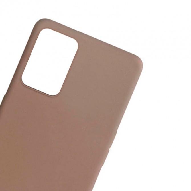 Силиконовый чехол Candy для Oppo A54 4G/ A16 4G/ A16S Коричневый-1