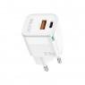 МЗП 1USB + Type-C WALKER WH-43 PD+QC3.0 33W/18W White