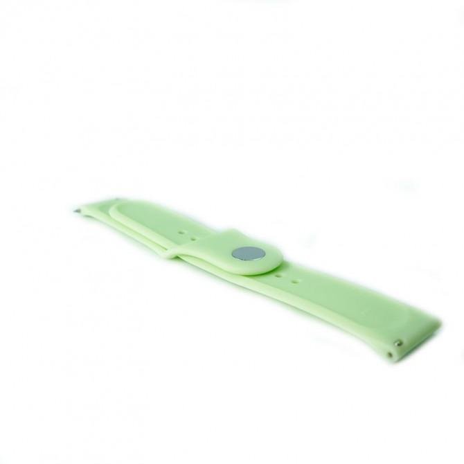 Ремешок универсальный силиконовый Semi-twill 22mm Авокадо-2