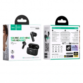 Наушники Bluetooth Headset Hoco EQ35 Rhyme ANC+ENC App Black