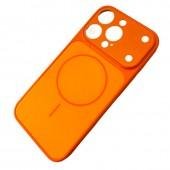 Чохол-накладка Frosted Glass для iPhone 16 Orange