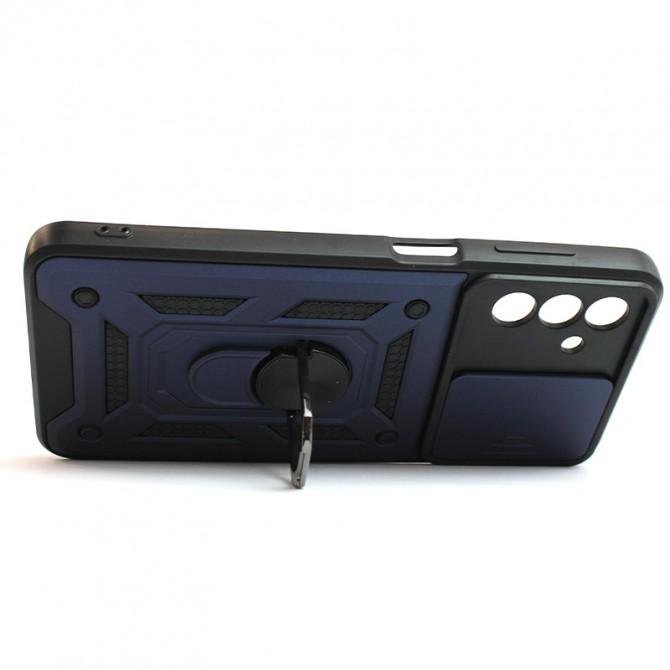 Чохол HONOR Hard Defence Series Samsung A047 Galaxy A04s Blue (with Camshield and magnet)-3