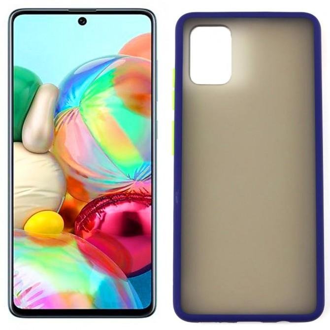 Чохол MATT CASE для Samsung A71 Galaxy A715 Темно синiй