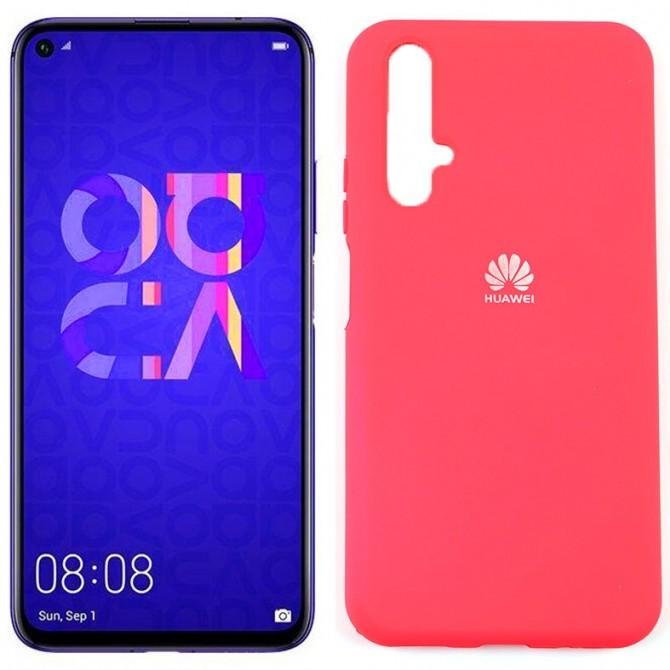 Чохол Original Soft Case Huawei Honor 20/Nova 5T Яскраво рожевий FULL