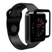 Защитное стекло PET+PMMA для iWatch 38mm (0.3mm, 5D) Чёрный