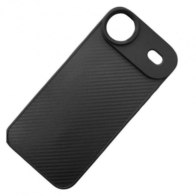 TPU чохол Carbon Protective with Magsafe для Apple iPhone 17 Air (6.5") Black