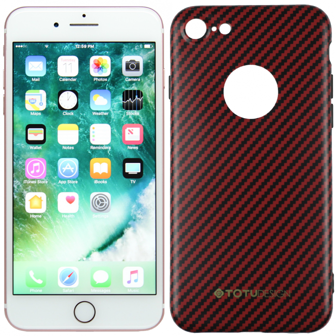 Чехол TOTU Design Mousse series для iPhone 7/8 Red