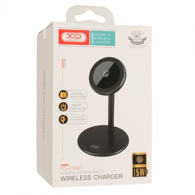 Бездротовий ЗП XO CX007 Magnetic 15W Black-1