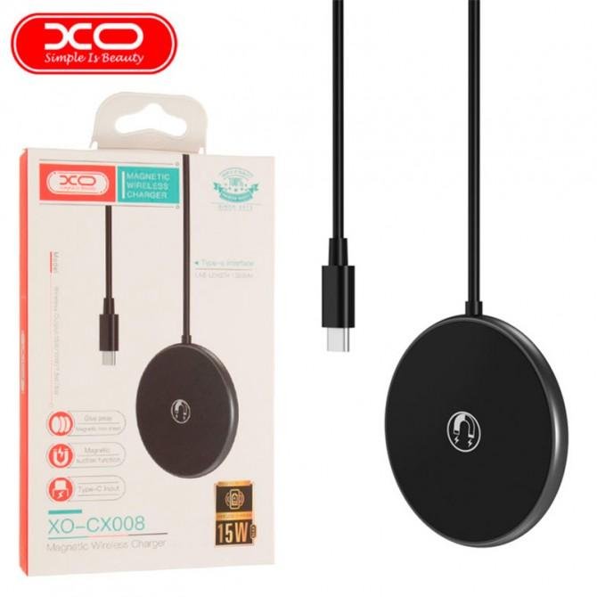Бездротовий ЗП XO CX008 Magnetic 15W Black-1