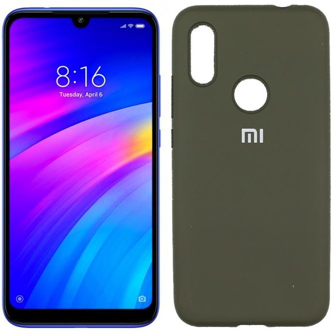 Чехол Soft Case для Xiaomi Redmi 7 Оливковый FULL