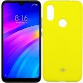 Чехол Soft Case для Xiaomi Redmi 7 Желтый FULL