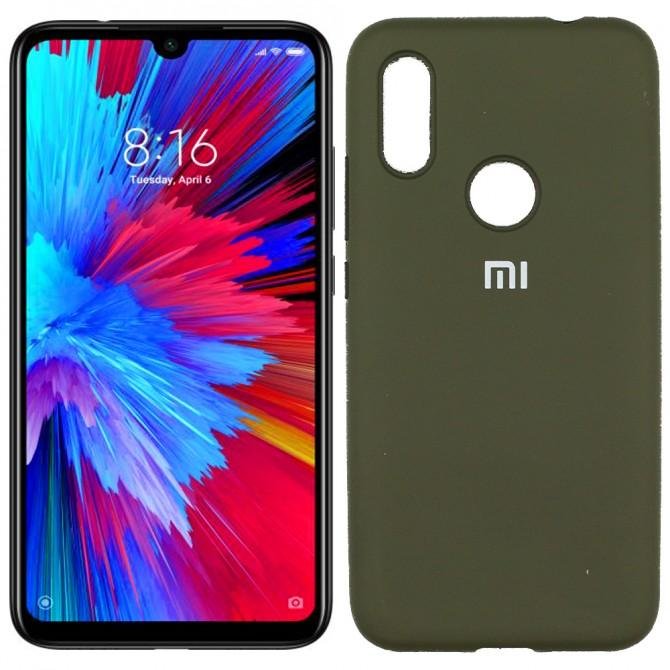 Чохол Soft Case для Xiaomi Redmi Note 7 Оливковий FULL