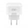 Мережевий зарядний пристрій XO L102 35W/2 USB-C White + Type-C to Lightning Cable