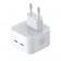 Мережевий зарядний пристрій XO L102 35W/2 USB-C White + Type-C to Lightning Cable
