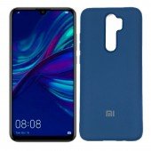 Оригинальный силиконовый чехол для Xiaomi Redmi Note 8 Pro Темно Синий FULL Оригинальный силиконовый чехол для Xiaomi Redmi Note 8 Pro Темно Синий FULL