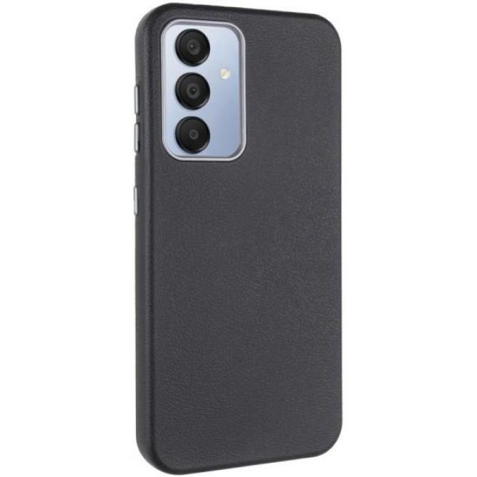 Кожаный чехол Leather Case Metal Buttons для Samsung Galaxy A36 5G / A56 5G Black