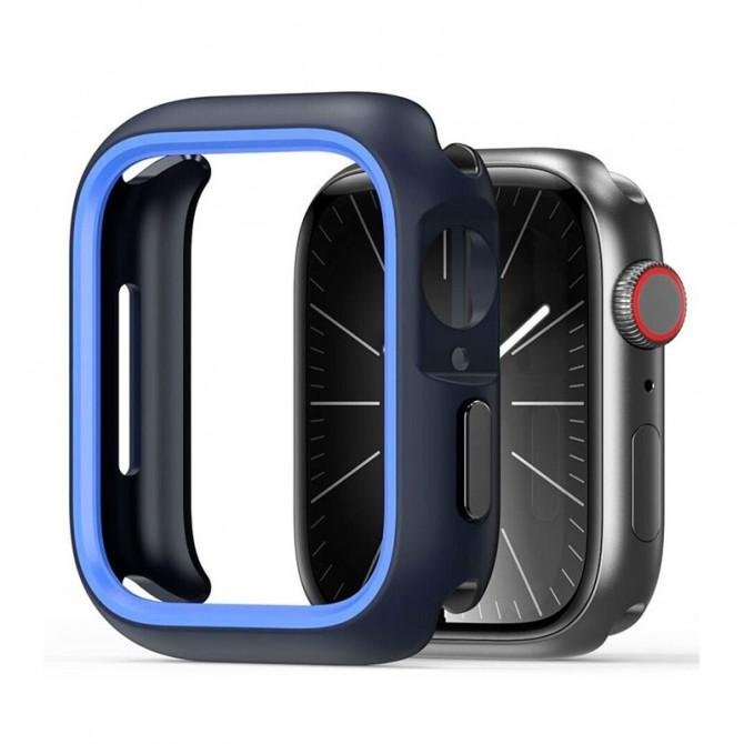 Чохол AmazingThing Bumper + SHield Pro Glass для Apple Watch 44mm Blue