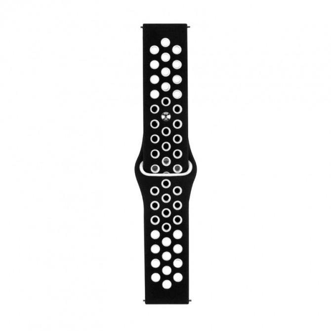 Ремінець універсальний 22mm N Sport для Samsung/Amazfit/Huawei Black/White