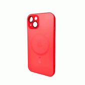 Чехол для смартфона AG Glass Matt Frame Color MagSafe Logo for Apple iPhone 11 Cola Red