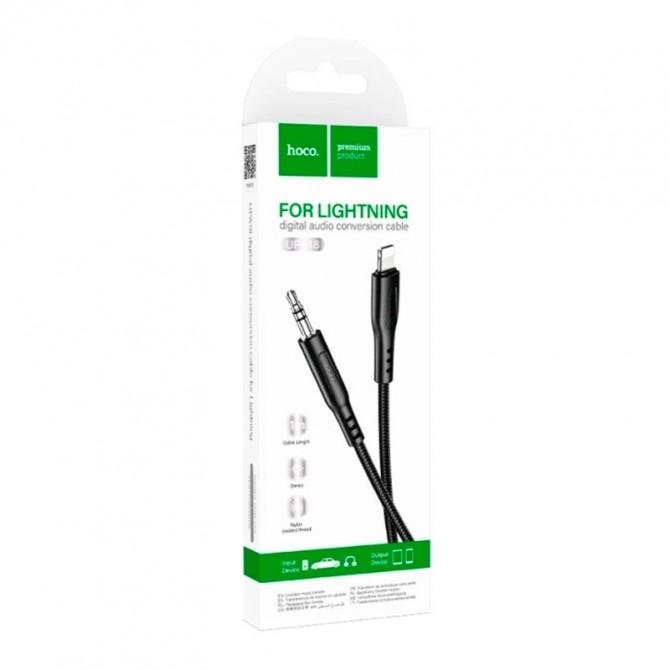 Кабель AUX Hoco UPA18 Lightning to 3.5``-1