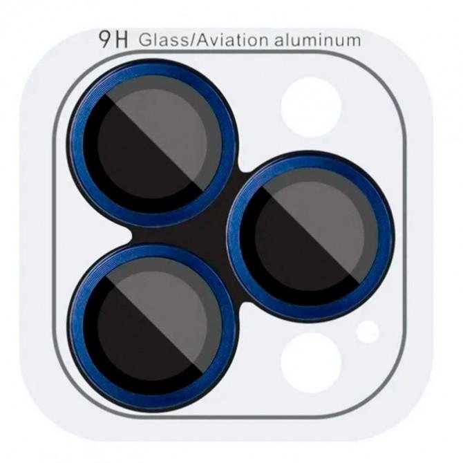 Защитное стекло на камеру Metal Classic (в упак.) для iPhone 17 Pro Max (6.9") Синий