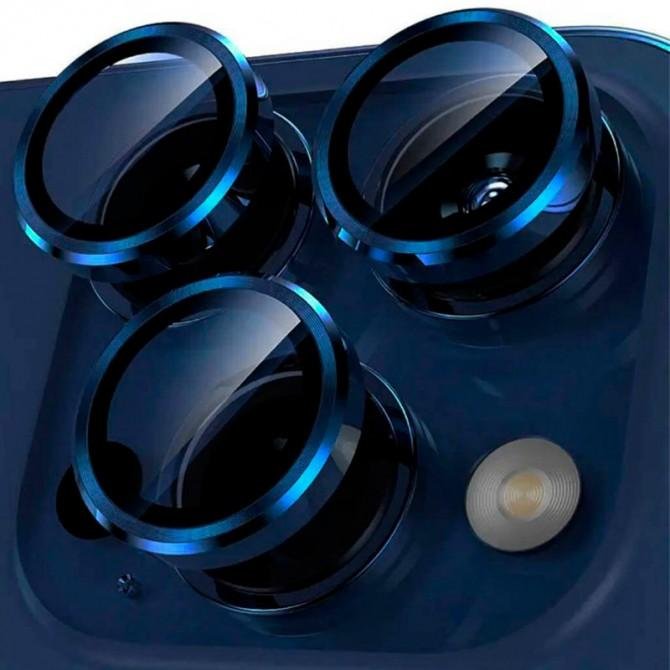 Защитное стекло на камеру Metal Classic (в упак.) для iPhone 17 Pro Max (6.9") Синий-1