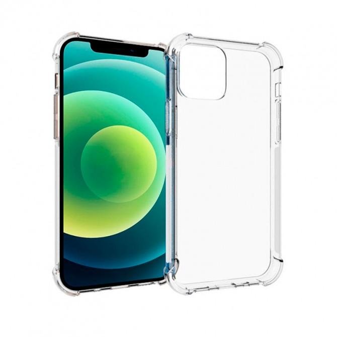 Чехол Durable TPU case 1.5mm for iPhone 12 (усиленные углы) Прозорий