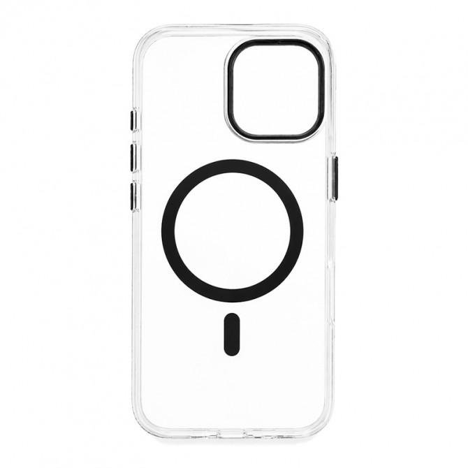 Чохол-накладка Anti-Fall для iPhone 15 Pro Transparent / Black-1