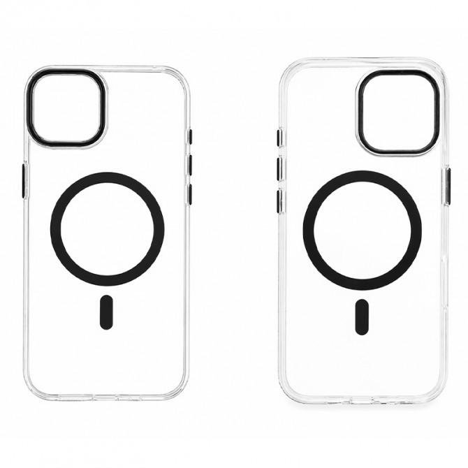 Чохол-накладка Anti-Fall для iPhone 15 Pro Transparent / Black-2