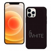 Чохол Pump Silicone Minimalistic Case for iPhone 12 Pro Max Black&White Чохол Pump Silicone Minimalistic Case for iPhone 12 Pro Max Black&White