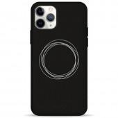 Чехол Pump Silicone Minimalistic Case for iPhone 12 Pro Max Circles on Dark