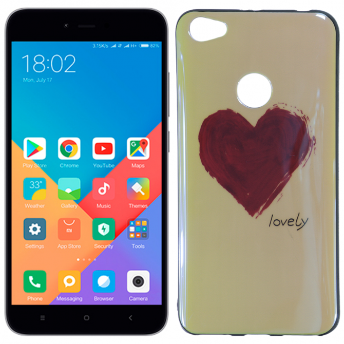 Чехол U-Like Picture series для Xiaomi Redmi Note 5a Prime Heart Blue