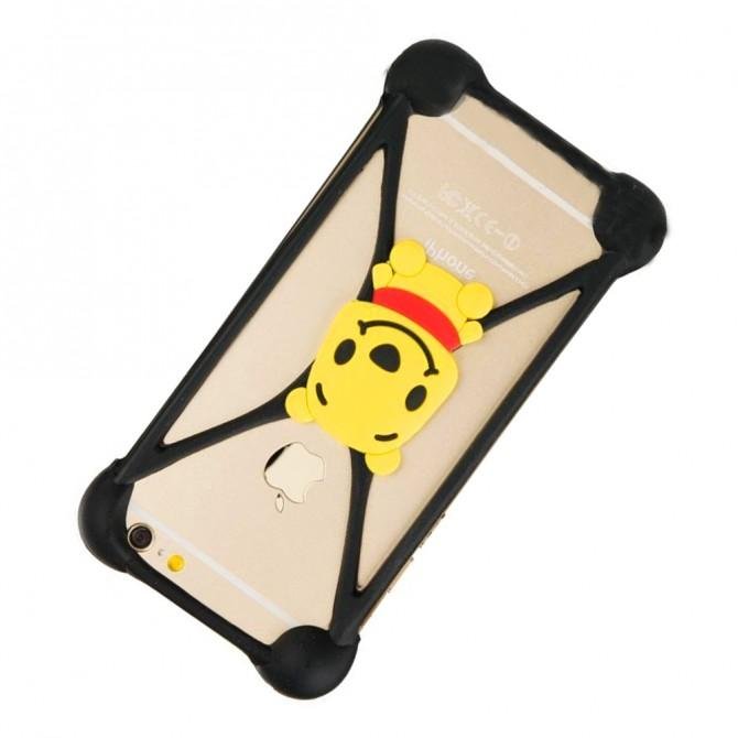 Чохол Universal Soft Touch Cover Teddy Bear Чорний-1