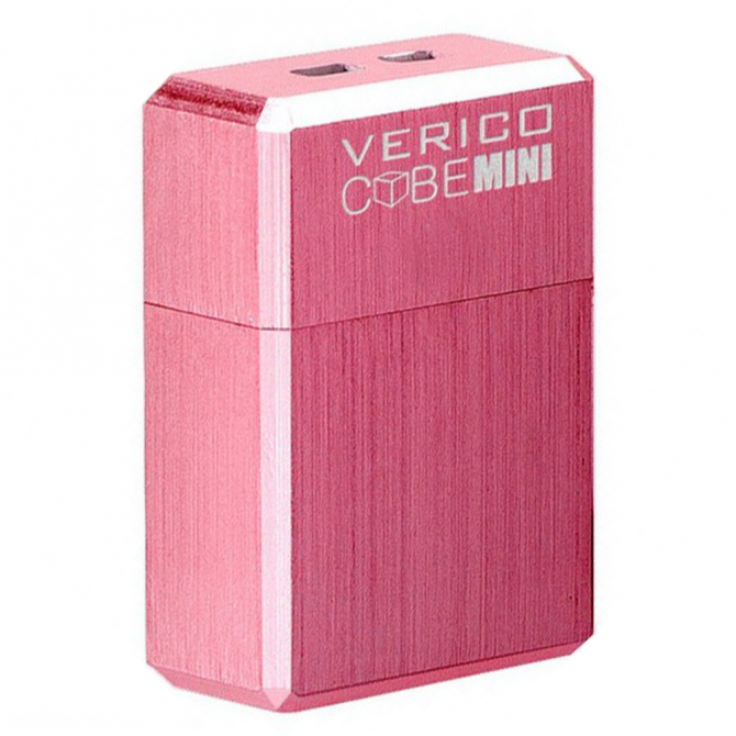Флеш память Verico USB 16Gb MiniCube Pink-1