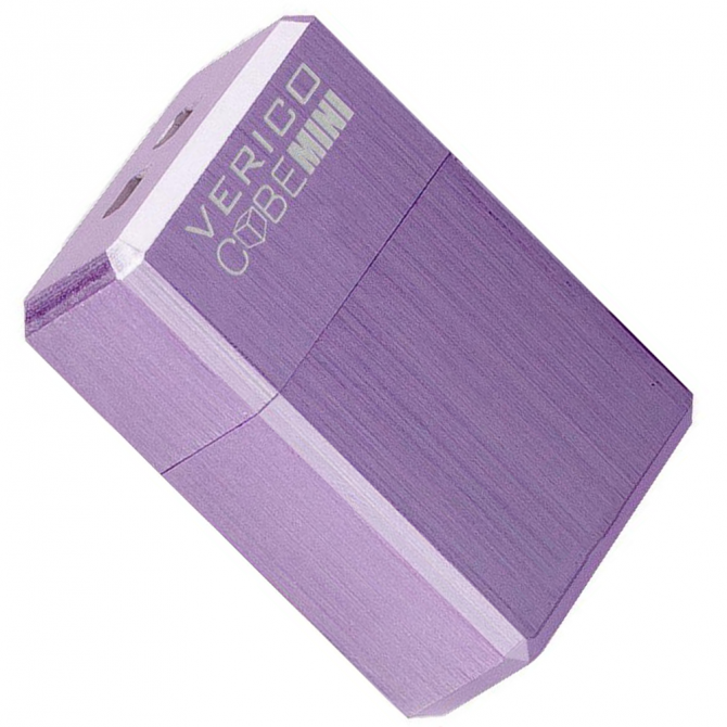 Флеш пам'ять Verico USB 16Gb MiniCube Фіолетовий-1