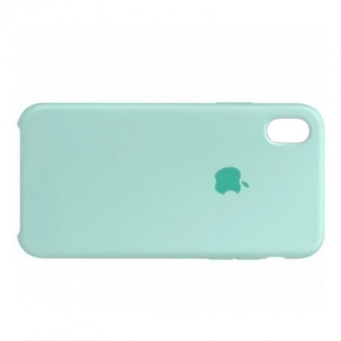 Оригинальный силиконовый чехол для iPhone X/Xs Светло Зеленый-1