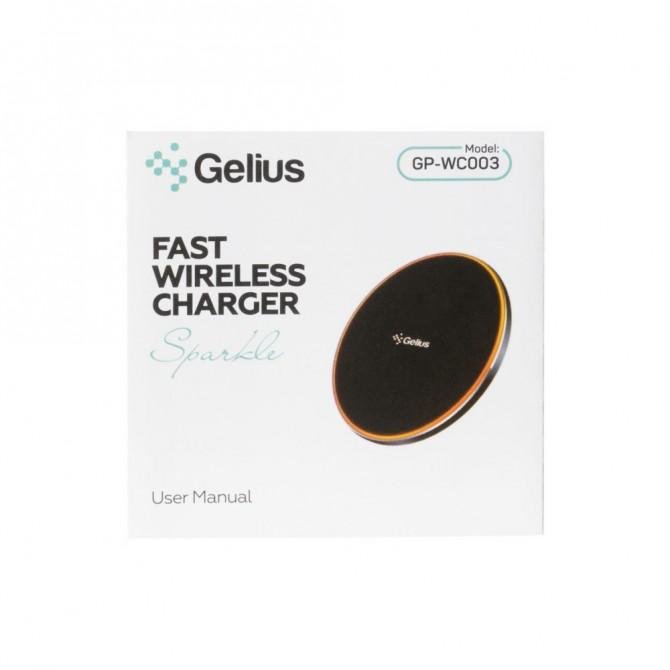 Бездротовий зарядний пристрій Gelius Pro Sparkle Wireless Charger 15W GP-WC003 Black-1