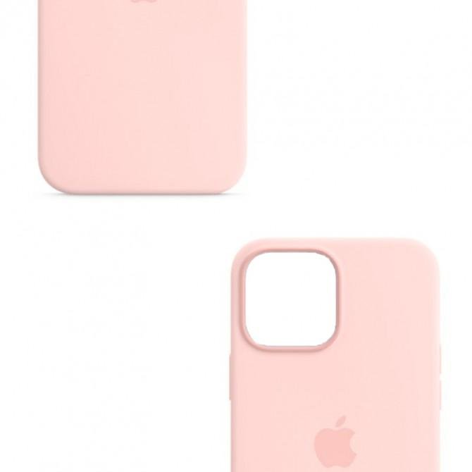 Оригинальный силиконовый чехол для iPhone 12 Pro Max Светло-Розовый-3
