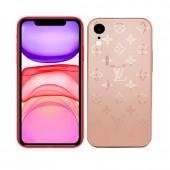 Чехол TPU Glass LV для iPhone Xr Пудровый