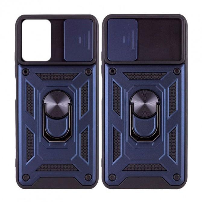 Чехол HONOR Hard Defence Series Xiaomi Poco M5 Blue (with Camshield and magnet)