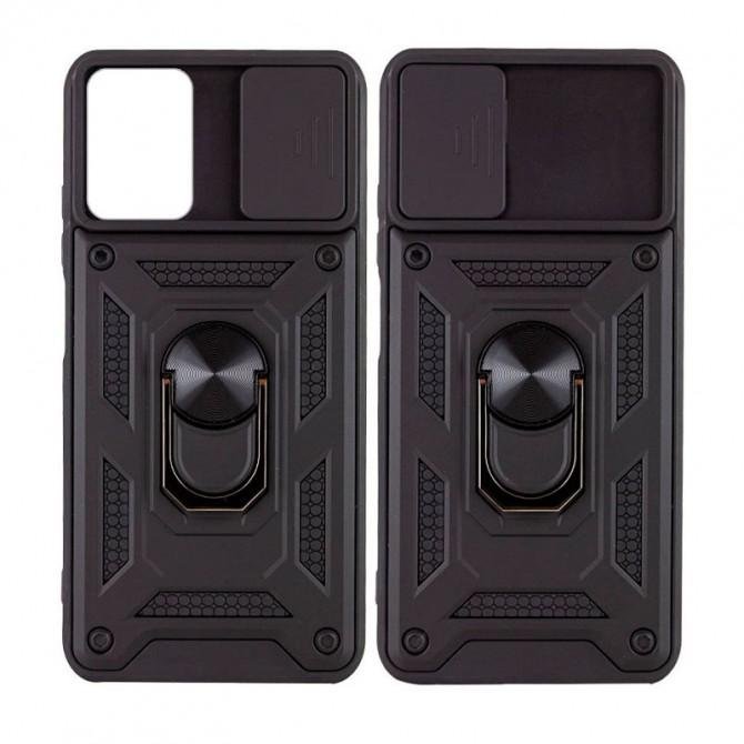 Чехол HONOR Hard Defence Series Xiaomi Poco M5 Black (with Camshield and magnet)
