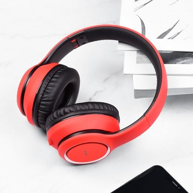 Stereo Bluetooth Headset Hoco W28 Red-4