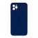 Оригинальный силиконовый чехол для iPhone 11 Pro Max Темно Синий FULL (SQUARE SHAPE)