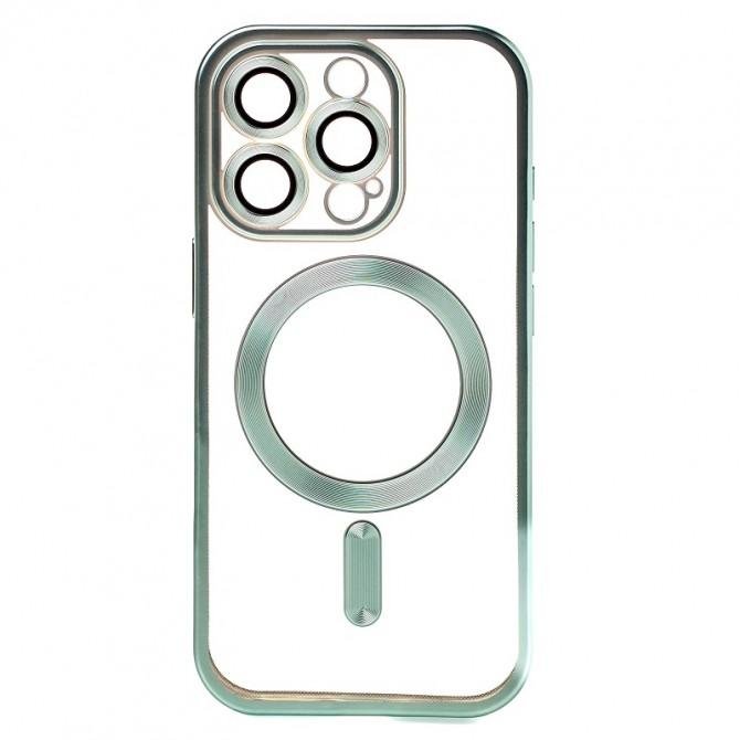 Силіконовий чохол SHINING with MagSafe для iPhone 16 Pro Max Бузковий