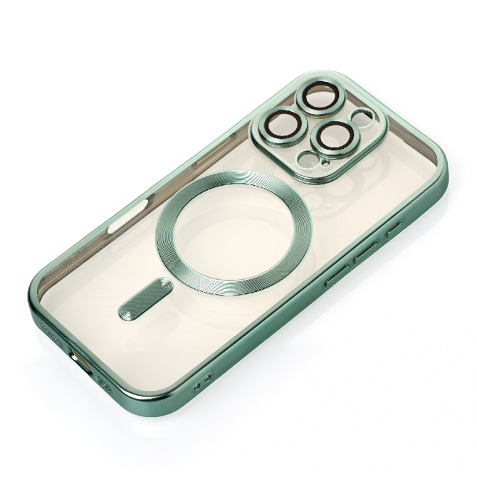 Силіконовий чохол SHINING with MagSafe для iPhone 16 Pro Max Бузковий-1