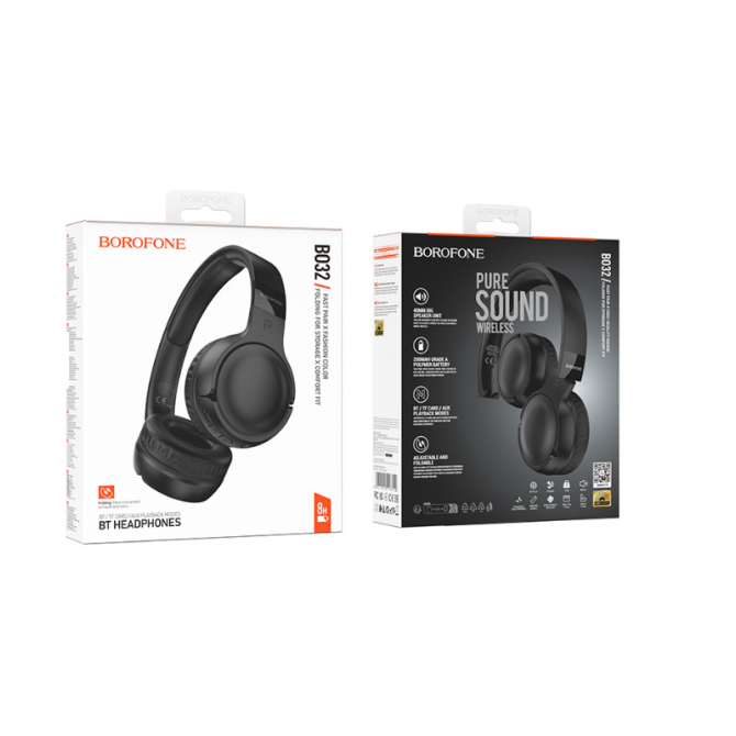 Наушники Bluetooth Headset Borofone BO32 Show Black-1