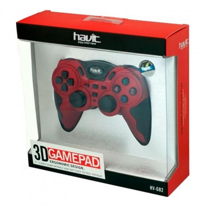 Джойстик Havit HV-G82 USB-PS2+PS3 red-2