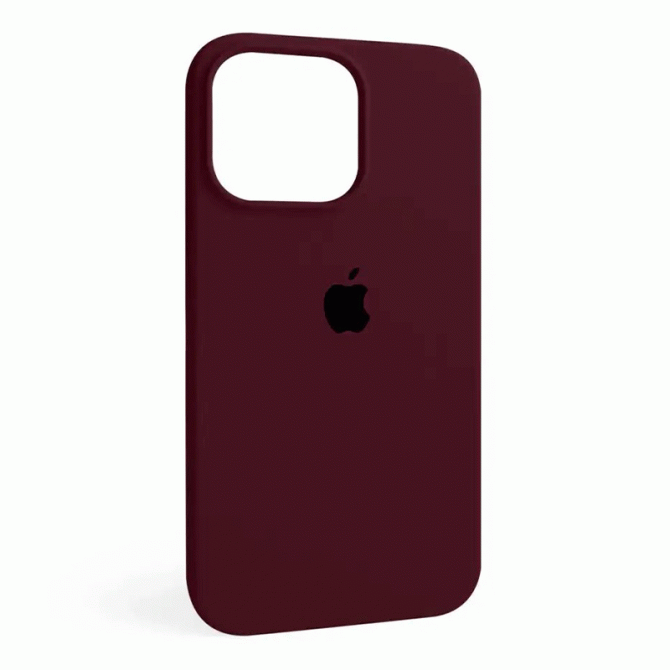 Силиконовый чехол для iPhone 16 Pro Max Maroon FULL